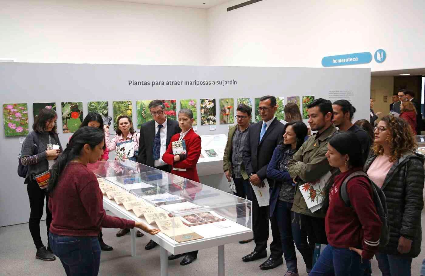 La gente, además, puede ver sellos y distintos grabados que hacen parte de las colecciones de libros particulares de la biblioteca. 