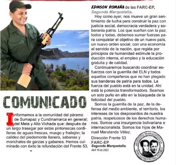 Comunicado Farc - EP