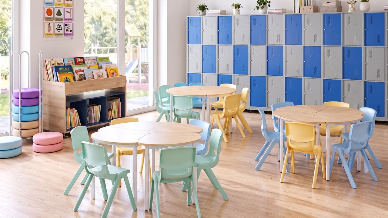 El mobiliario educativo de Industrias Cruz, empresa ciento por ciento colombiana, hoy llega a todos los departamentos del país y hasta las islas del Caribe.