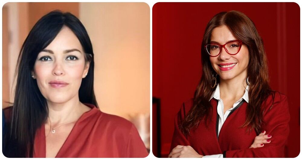 La fiscal Ángela Monsalve y Catherine Juvinao.