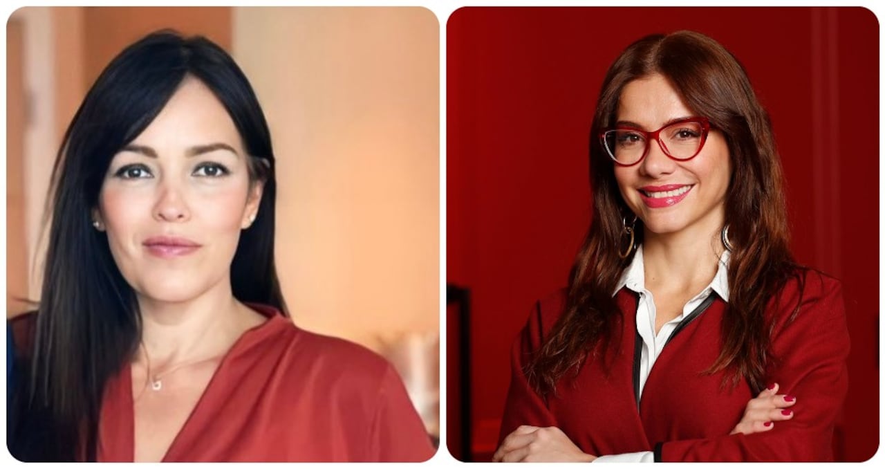 La fiscal Ángela Monsalve y Catherine Juvinao.