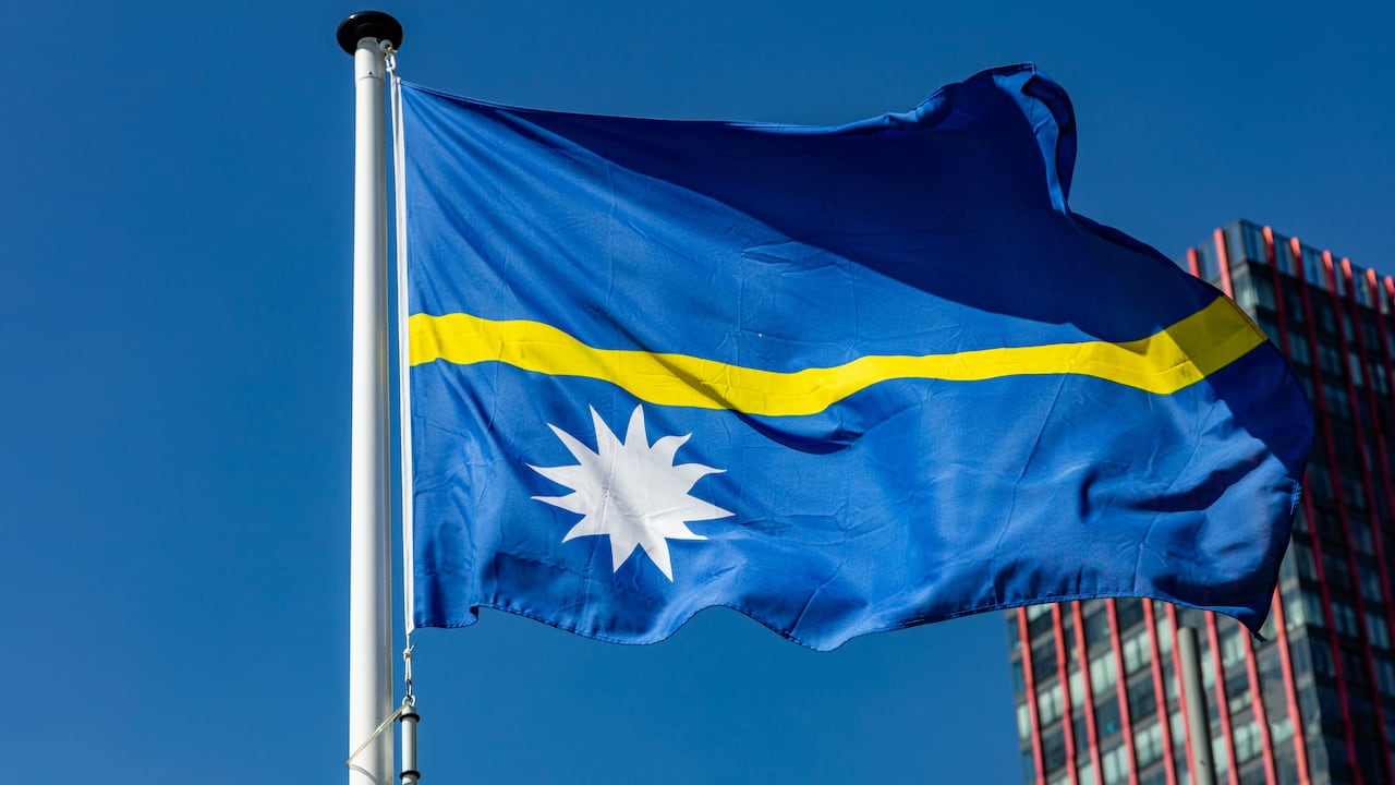 Nauru bandera