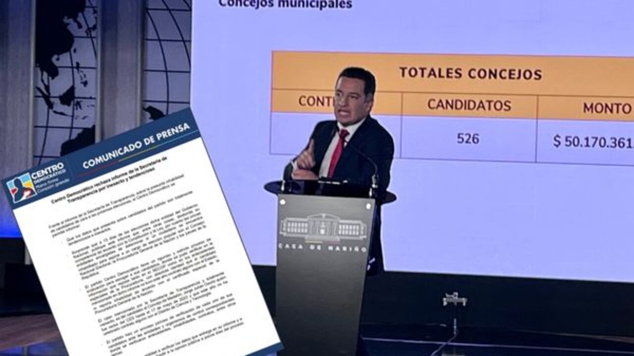 El Centro Democrático rechazó el informe de la Secretaría de Transparencia de la República.