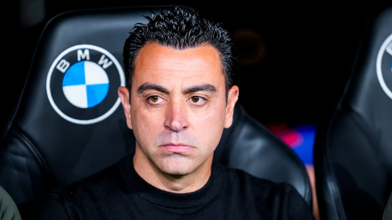 MADRID, SPAIN - APRIL 21: Xavi Hernandez, head coach of FC Barcelona, looks on during the LaLiga EA Sports match between Real Madrid and FC Barcelona at Santiago Bernabeu stadium on April 21, 2024 in Madrid, Spain. (Photo By Joaquin Corchero/Europa Press via Getty Images)