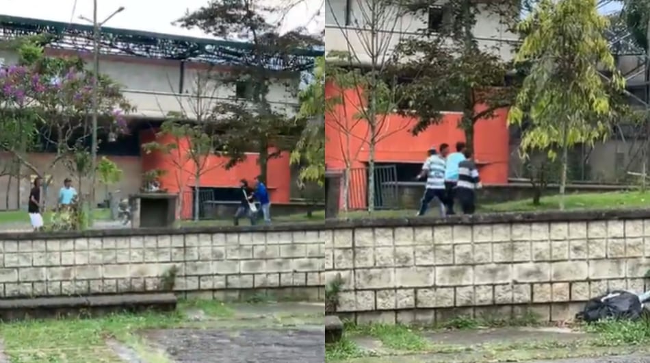 Riña en las inmediaciones del estadio de Itagüí.