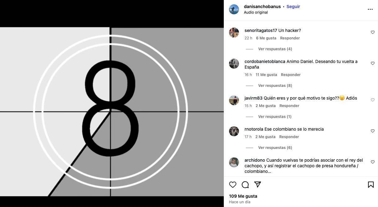 Publicación de Daniel Sancho.