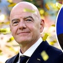 Gianni Infantino, presidente de la FIFA, otro de los invitados especiales a la posesión del nuevo presidente.