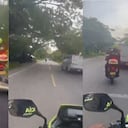 Así fue la persecución de la Policía a los ladrones a bordo de un carro de valores.