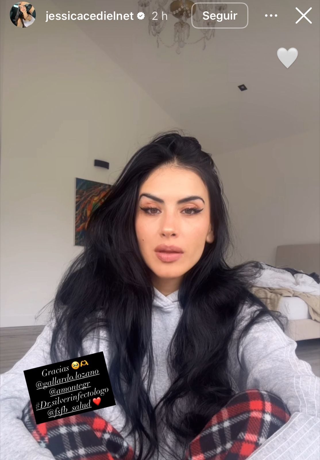 Jessica Cediel reflexionó tras pasar varios días en la clínica.