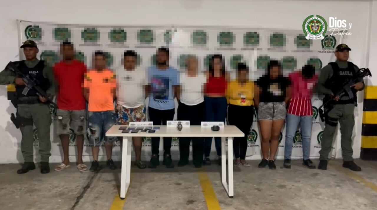 Capturados en operación contra los 'Rastrojos costeños'.