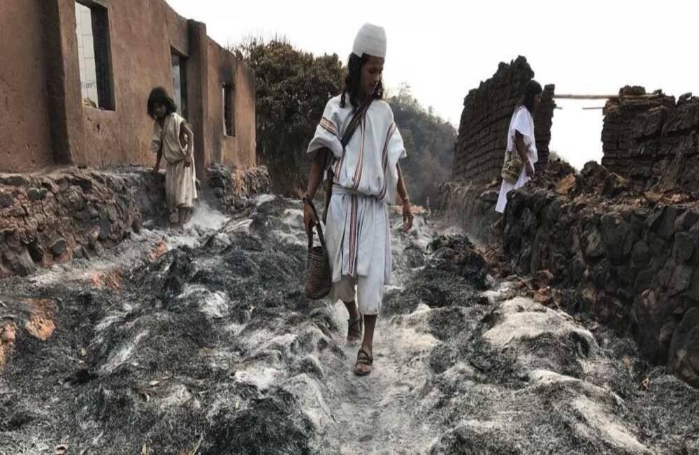 El pueblo de Seynimin está liderado por las autoridades indígenas (los cabildos) y por los líderes espirituales (los mamos), uno de sus líderes es Arukin Torres. FOTO: Jhorllana Romero