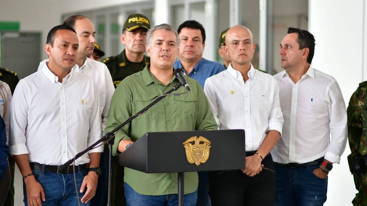 El presidente Iván Duque lideró el Consejo Departamental Ampliado de Gestión del Riesgo de Desastres, durante el cual se evaluaron las acciones de respuesta frente a las emergencias ocasionadas por las fuertes lluvias en Santander.