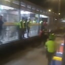 Momentos después del accidente en la estación Venecia.