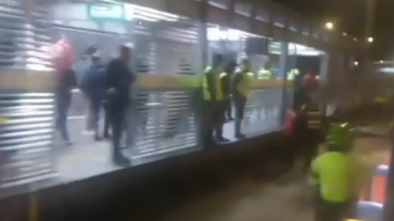 Momentos después del accidente en la estación Venecia.