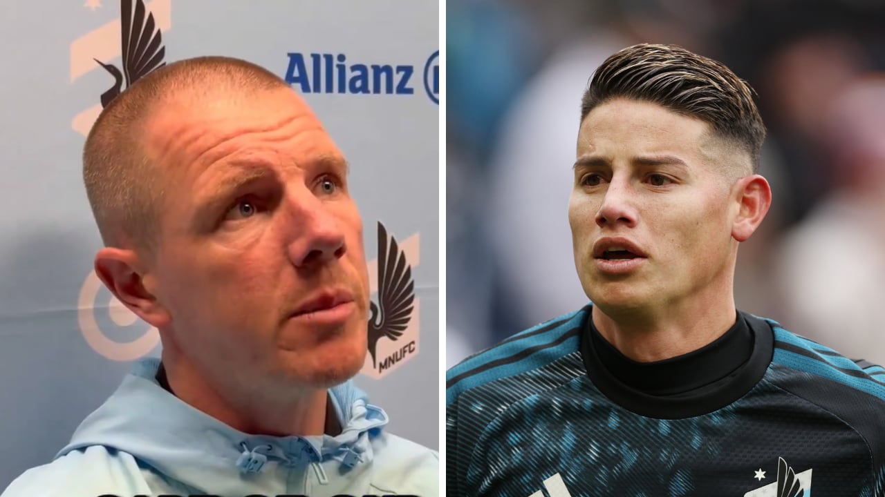 Cameron Knowles, técnico del Minnesota United, se refirió a la evolución de James Rodríguez y el manejo que le han dado.