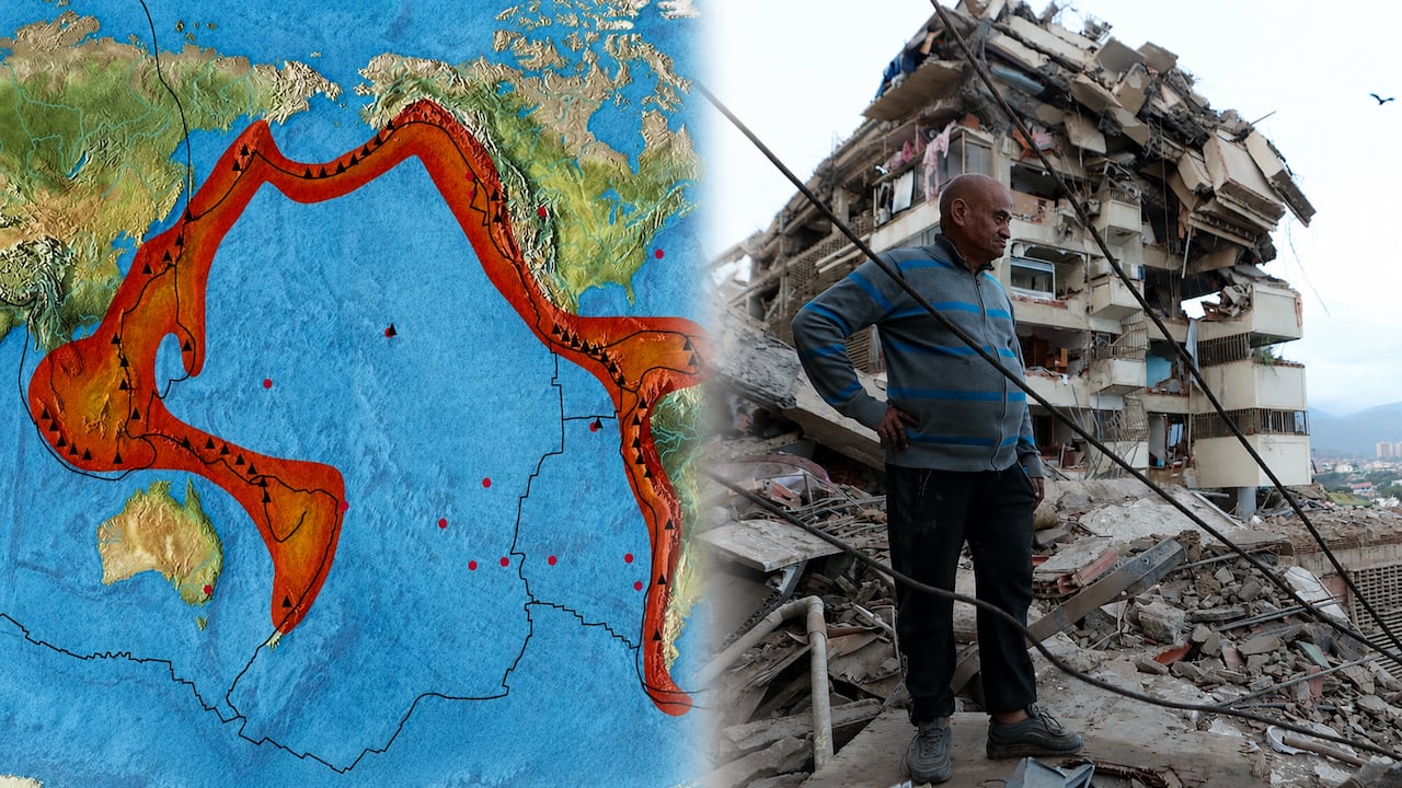 El Cinturón de Fuego del Pacífico concentra alrededor del 90 % de los terremotos del mundo.
