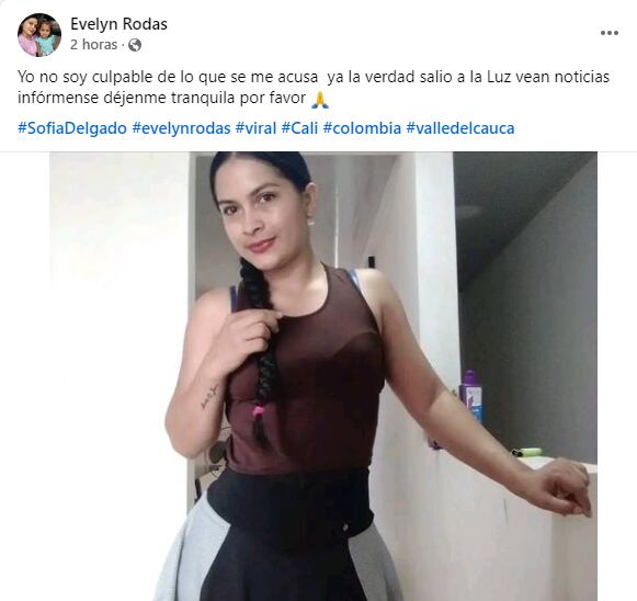 Cuenta en Facebook ‘Evelyn Rodas’.