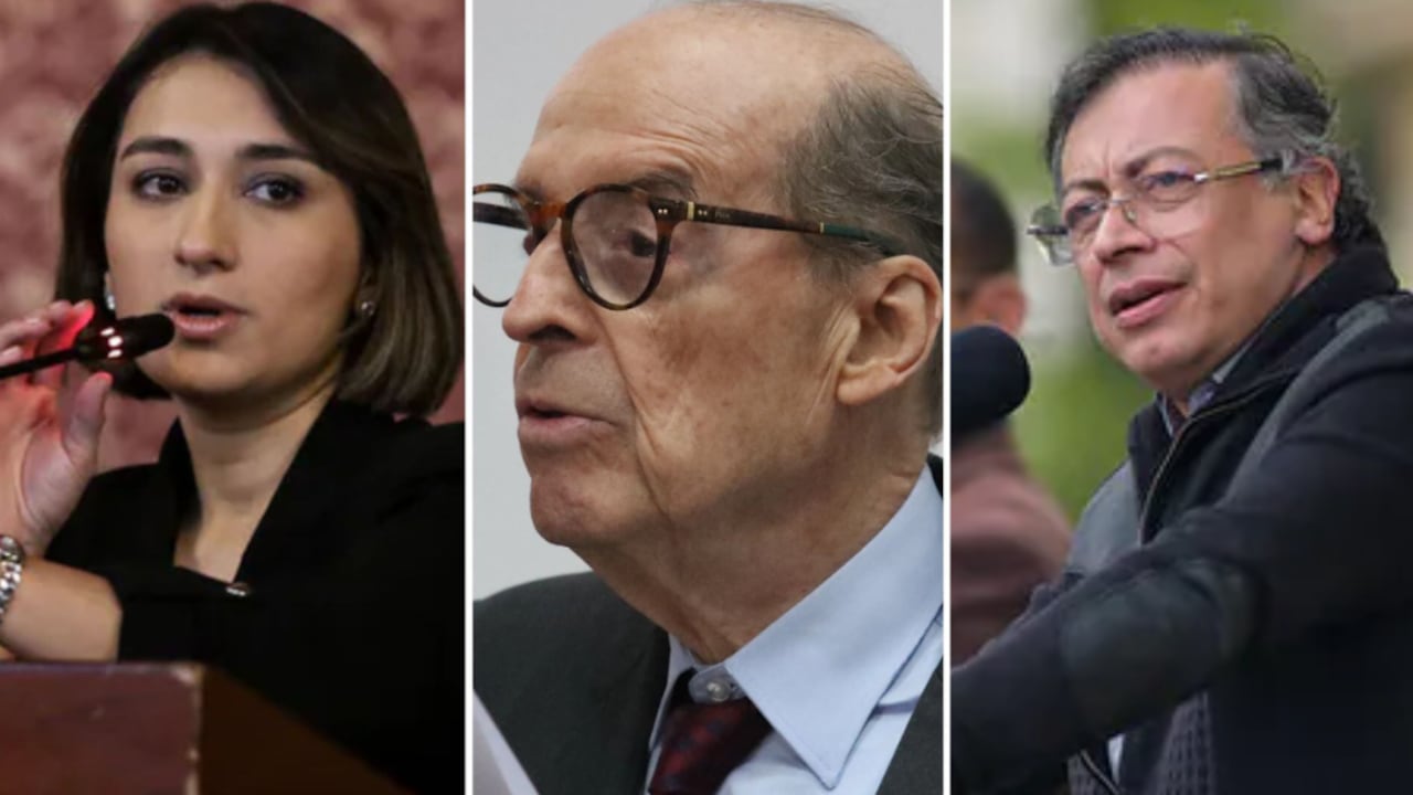 Laura Sarabia, Álvaro Leyva y Gustavo Petro.