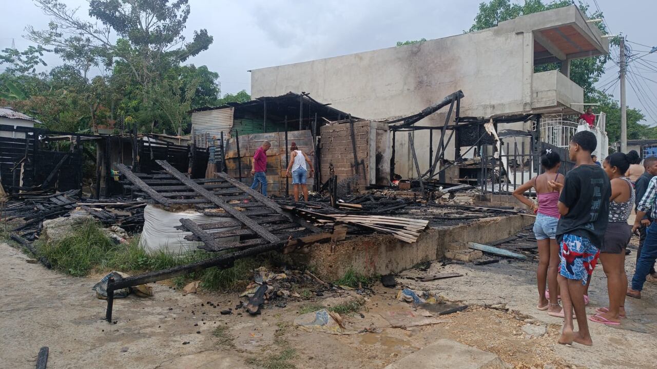 Incendio en Cartagena - Barrio Arroz Barato
