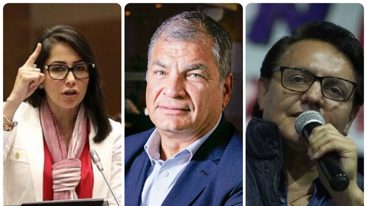 Luis González, Rafael Correa y Fernando Villavicencio