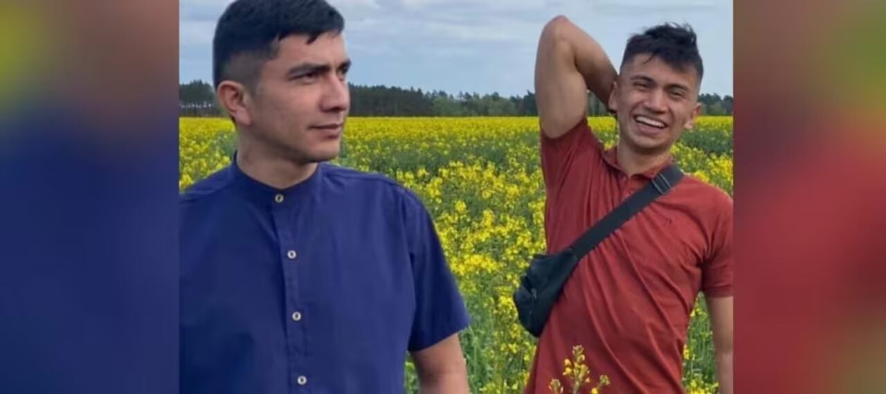 Mario decidió lanzarse para ayudar a su hermano, pero también fue alcanzado por el agua.