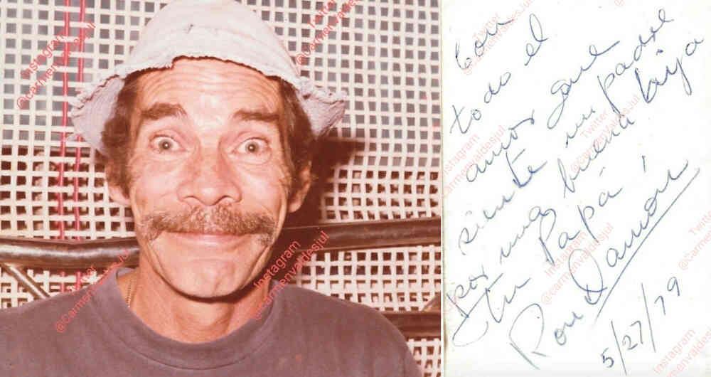 En su cuenta de Twitter, Carmen suele compartir imágenes y anécdotas relacionadas con su padre.