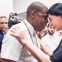 Marina Abramovic y Jay Z en el video 'Picasso Baby'.