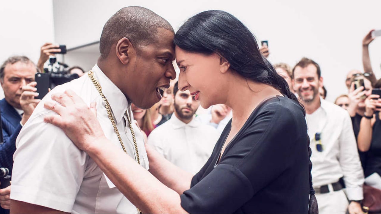 Marina Abramovic y Jay Z en el video 'Picasso Baby'.
