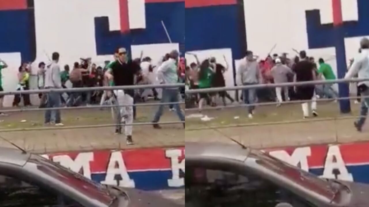 Momento del enfrentamiento.