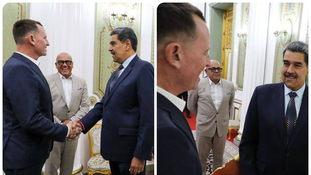 Richard Grenell y Nicolás Maduro