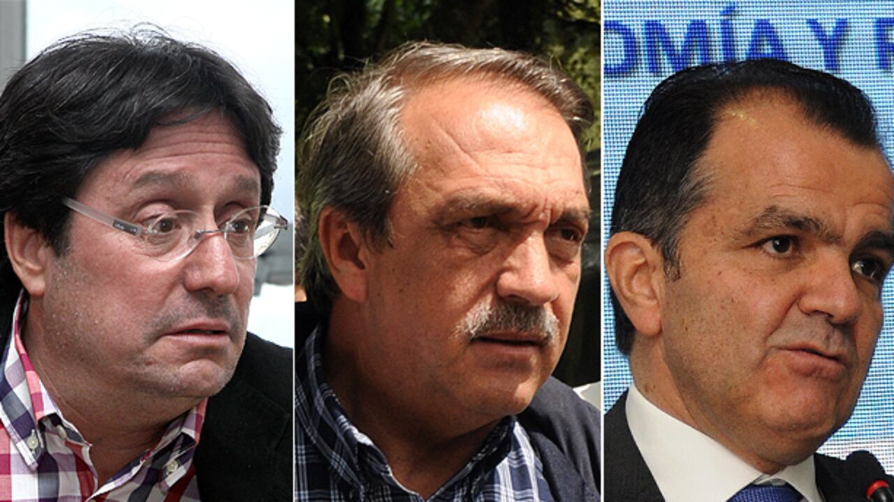 Los precandidatos presidenciales del Centro Democrático.