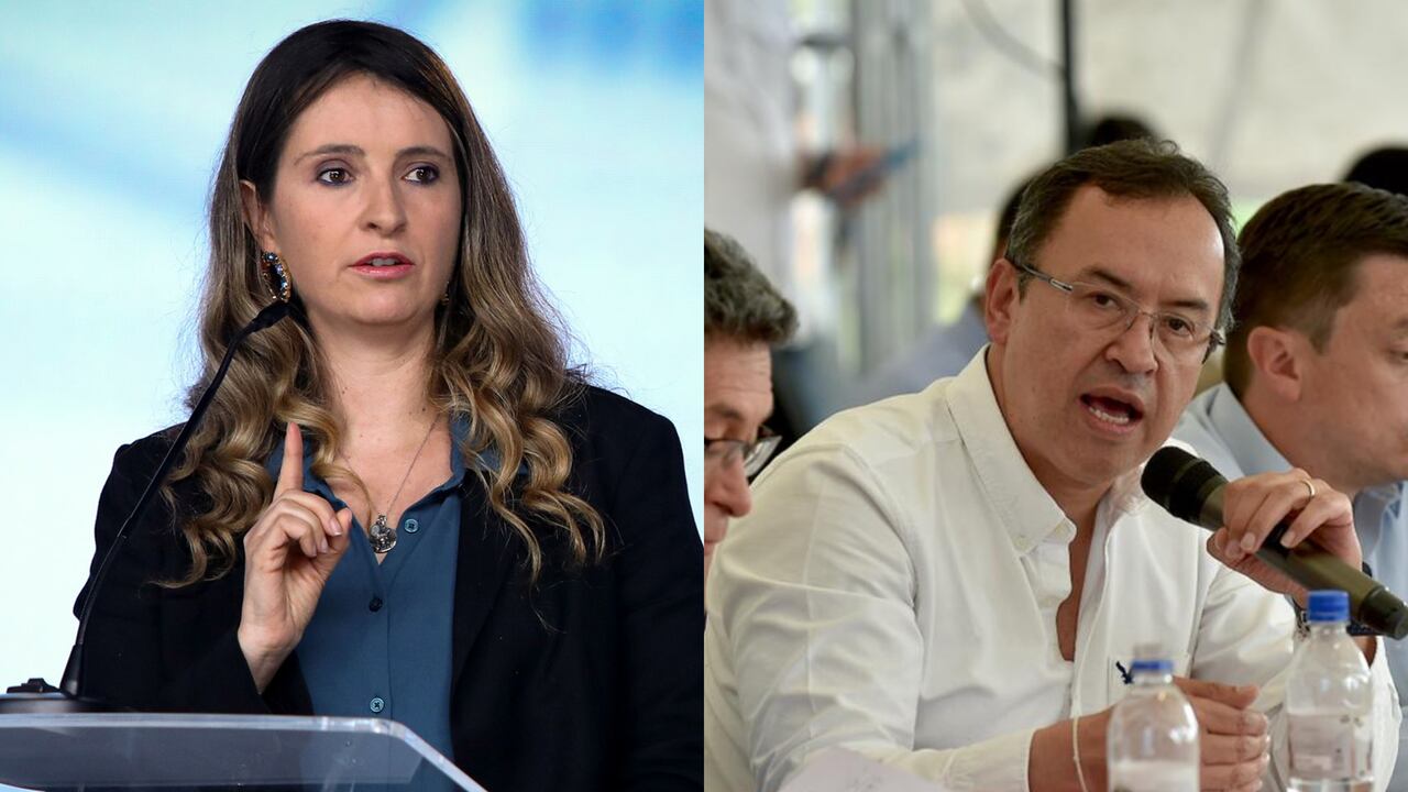 Senadora Paloma Valencia y el ministro del Interior Alfonso Prada