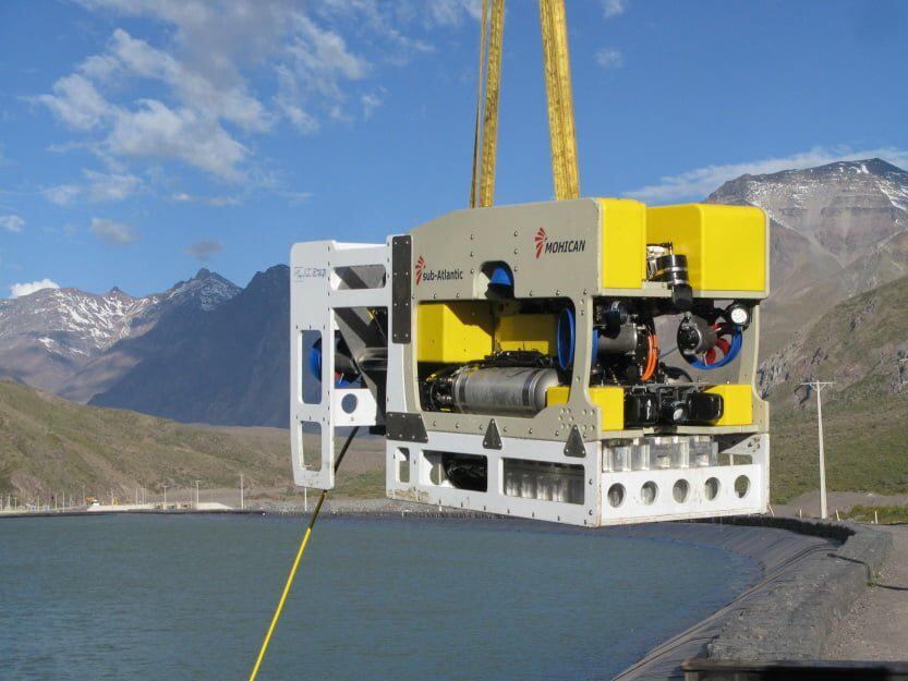 Robot que buscará a Tatiana Hernández en las profundidades del mar en Cartagena.