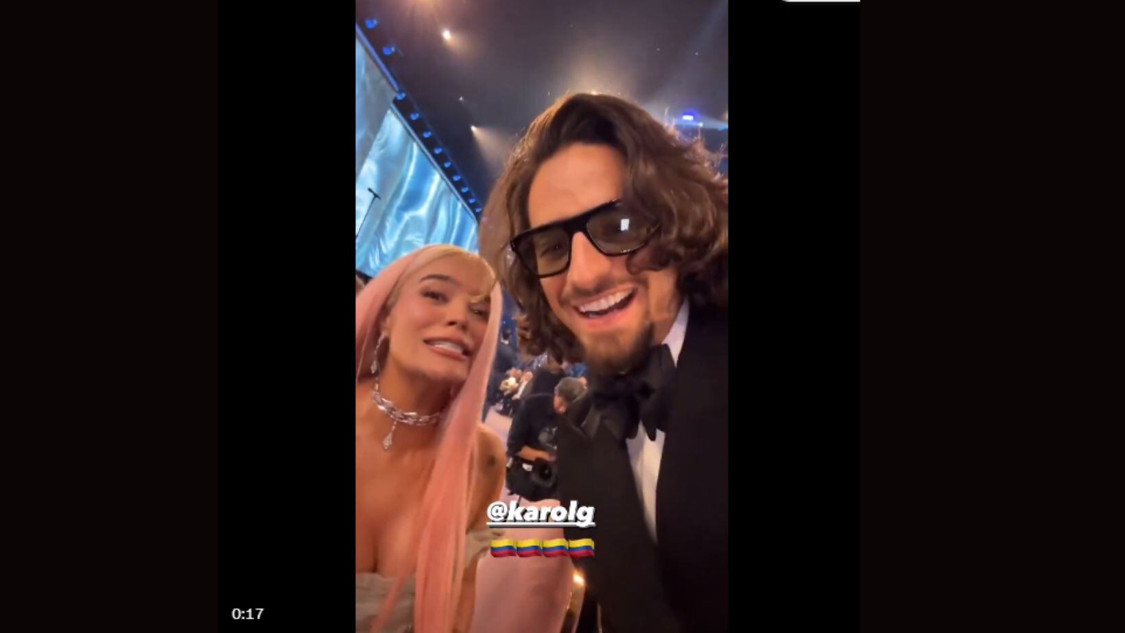 Maluma y Karol G- Premios Grammy
Foto: captura de pantalla X @ColombiaKarolG