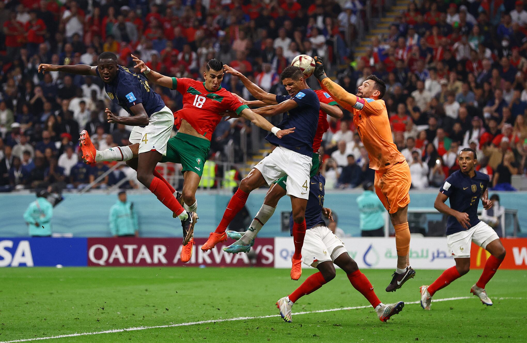 En imágenes : Las mejores jugadas de Francia vs Marruecos