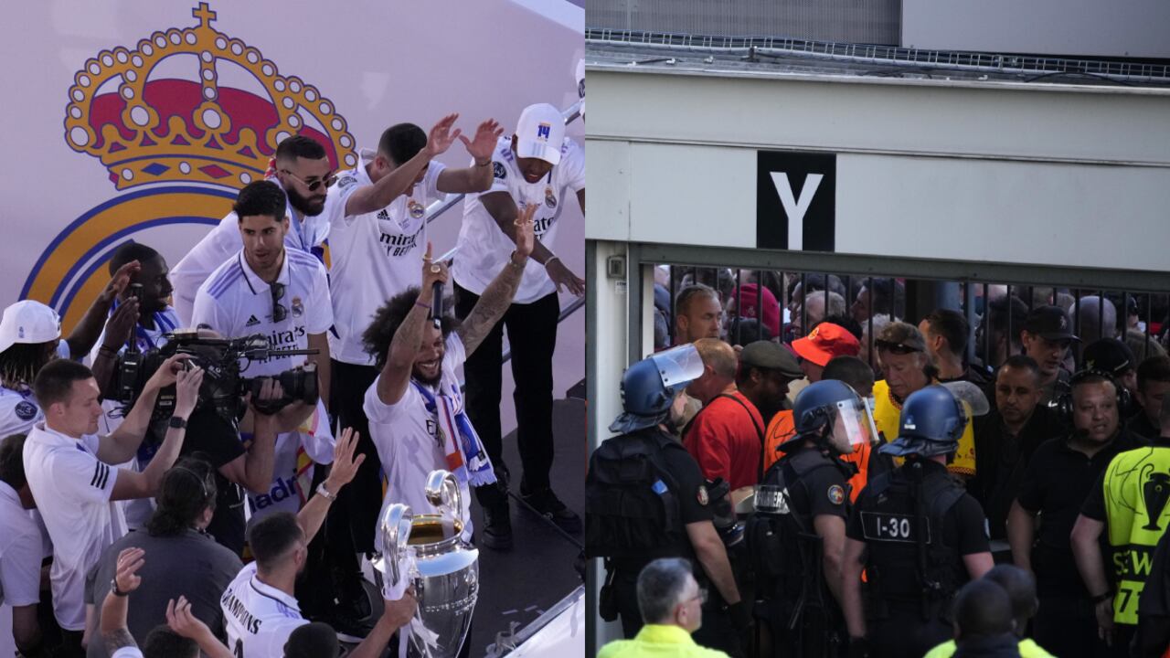 La fuerza pública tuvo que tomar medidas y dispersar a los aficionados.