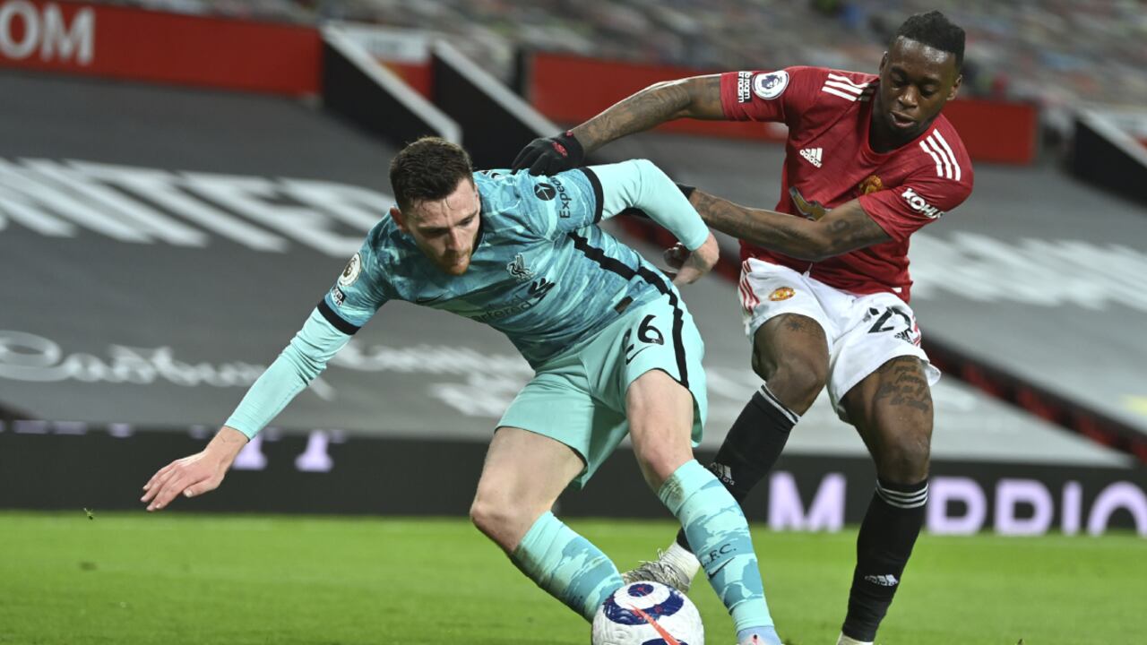 Mohamed Salah (90) se encargó de poner el 2-4 final que le dio vida al Liverpool en su carrera por clasificar a la próxima edición de la Champions League.. (Michael Regan/Pool via AP)