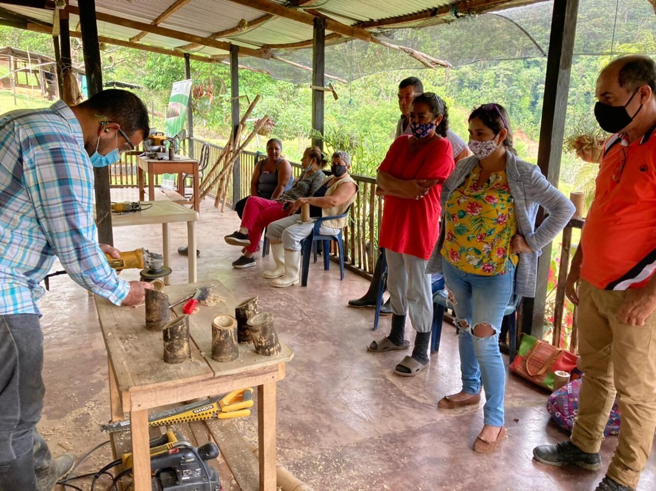 Capacitaciones sobre el uso de la guadua en Caquetá