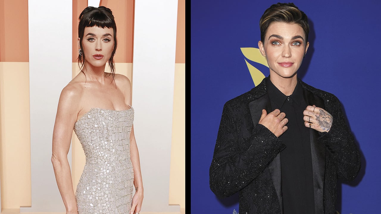 Katy Perry y la actriz Ruby Rose.