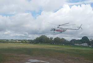 Este es uno de los helicópteros que participó en la operación "Jaque" que logró la libertad de 15 secuestrados, entre los que estaban Íngrid Betancourt, tres norteamericanos y once policías y militares.