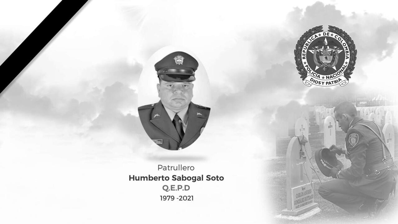 Identifican al cómplice del homicidio del patrullero Huberto Sabogal.