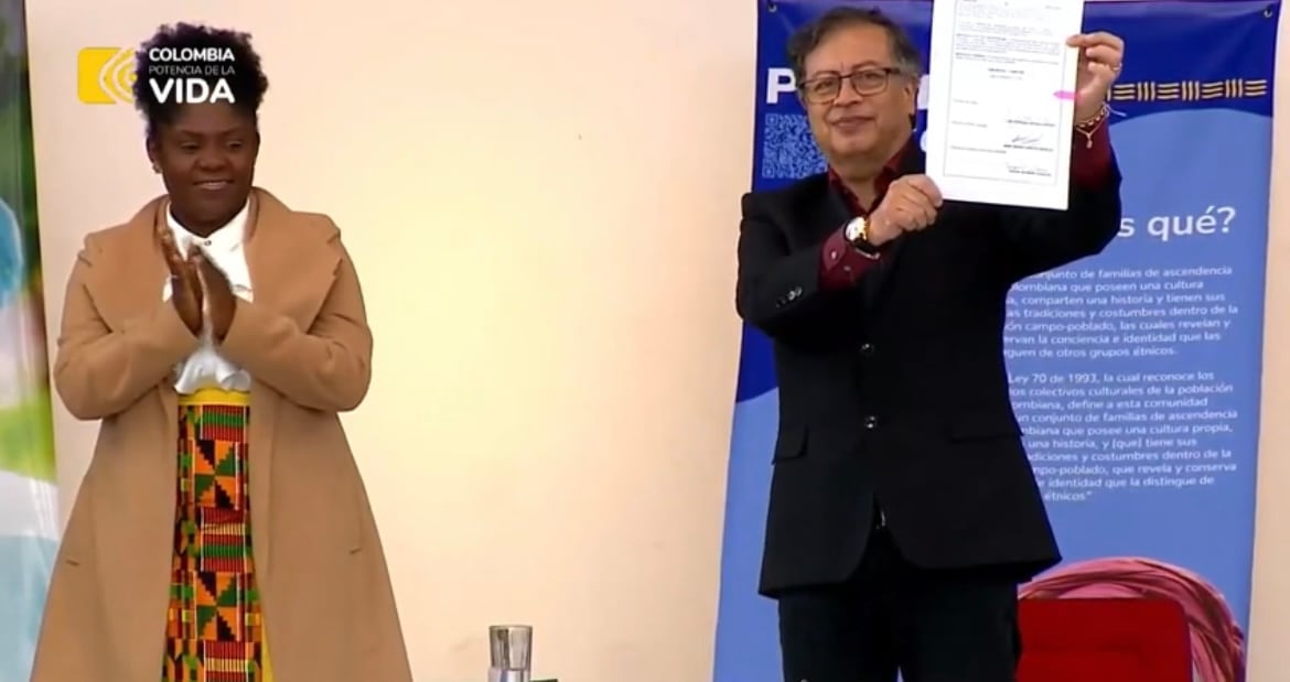 Presidente Gustavo Petro y Francia Márquez