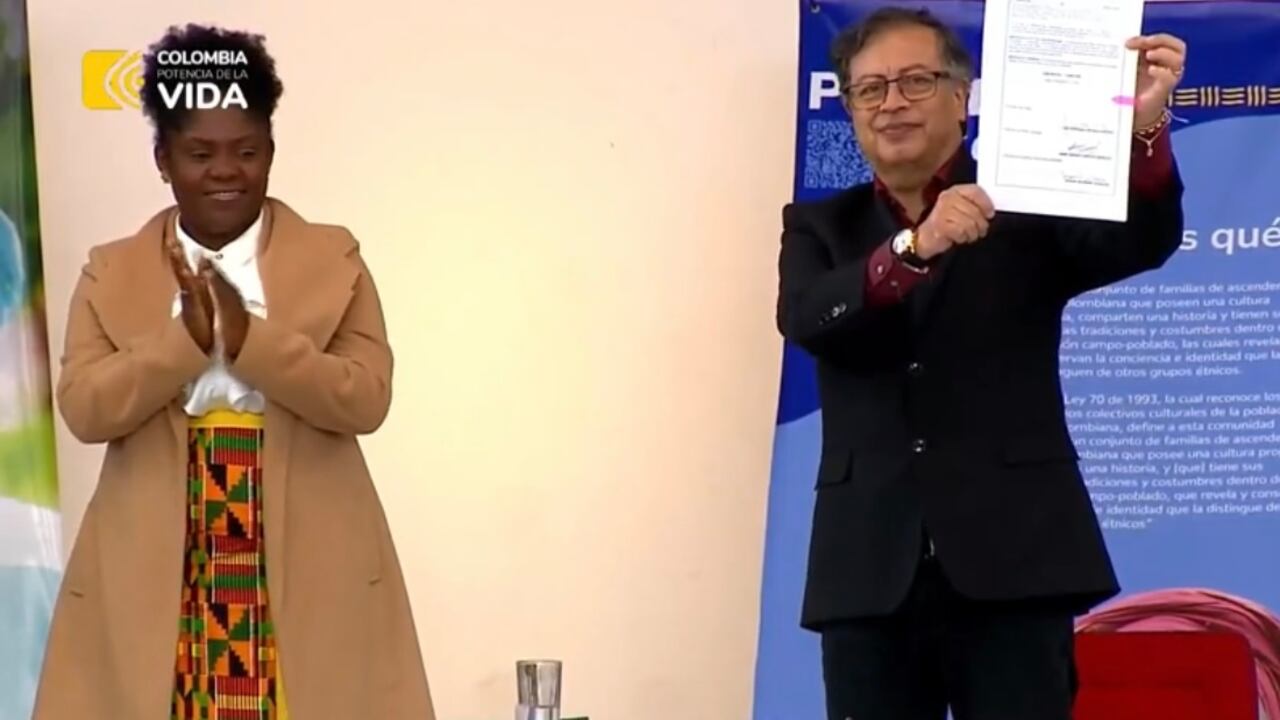 Presidente Gustavo Petro y Francia Márquez