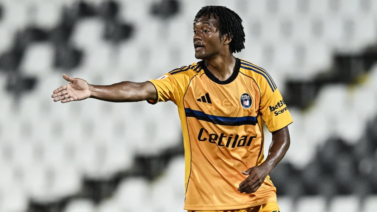 Juan Guillermo Cuadrado en su estreno con Pisa de Italia