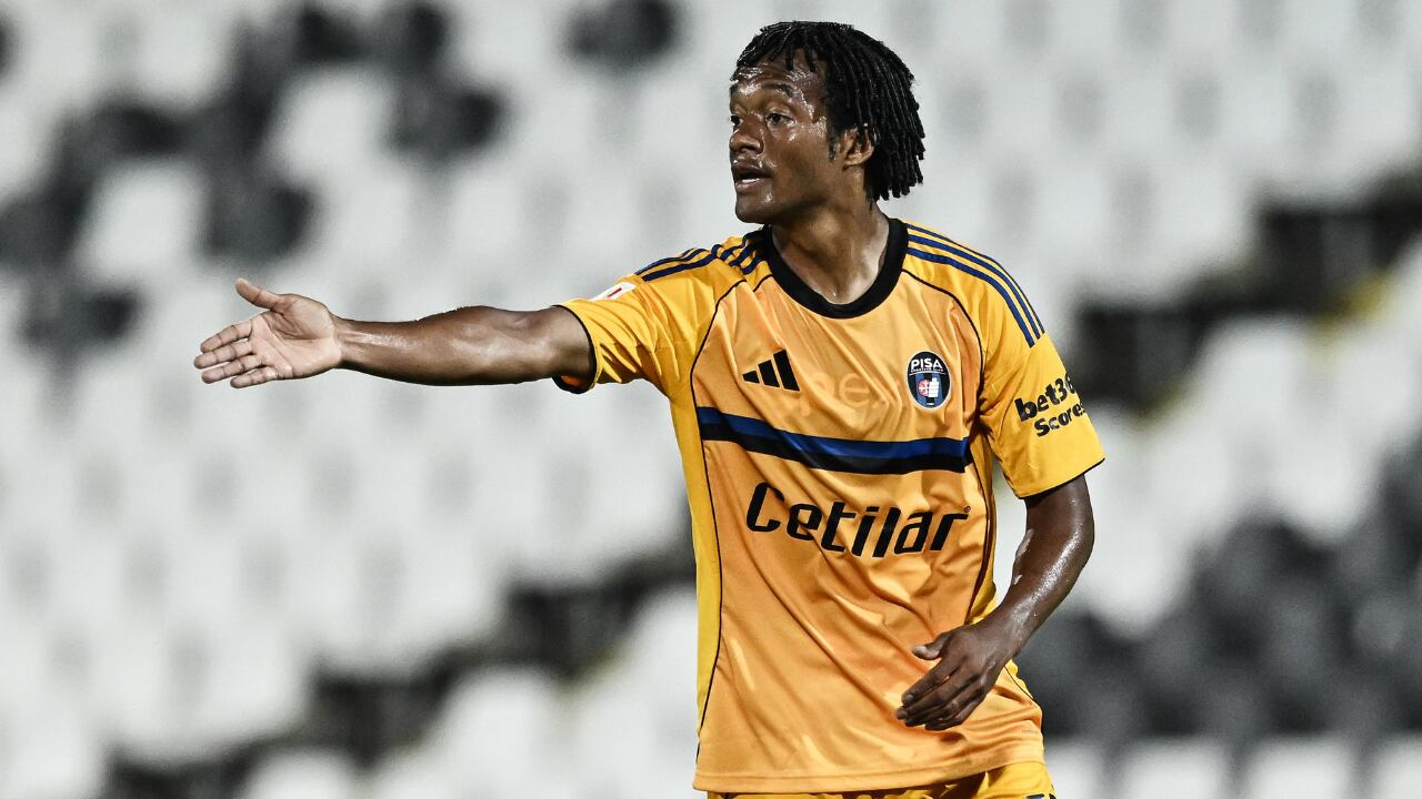 Juan Guillermo Cuadrado en su estreno con Pisa de Italia