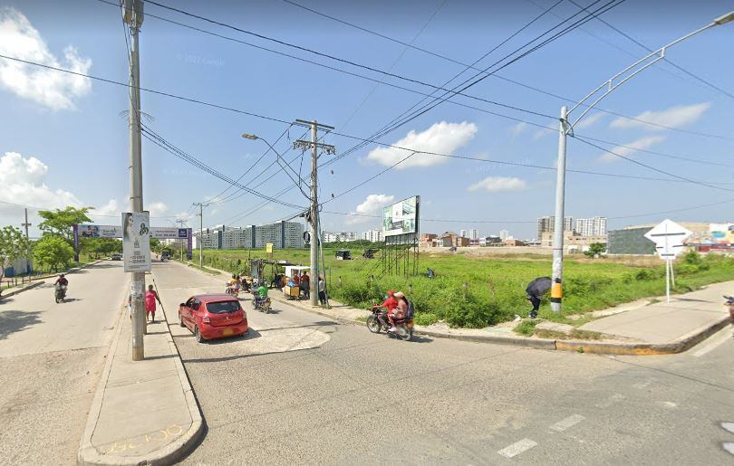 Entrada al barrio La Carolina en Cartagena