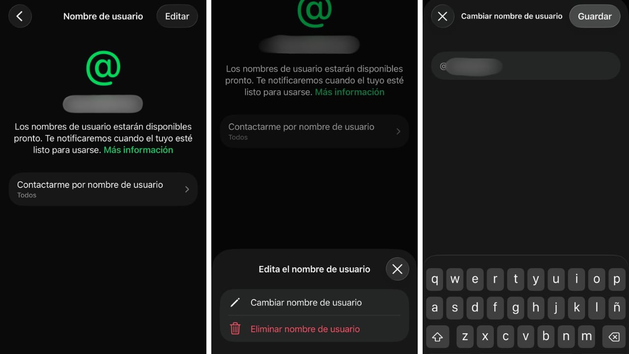 Los usuarios pueden editar su alias de WhatsApp siempre que el nuevo nombre no esté ocupado.