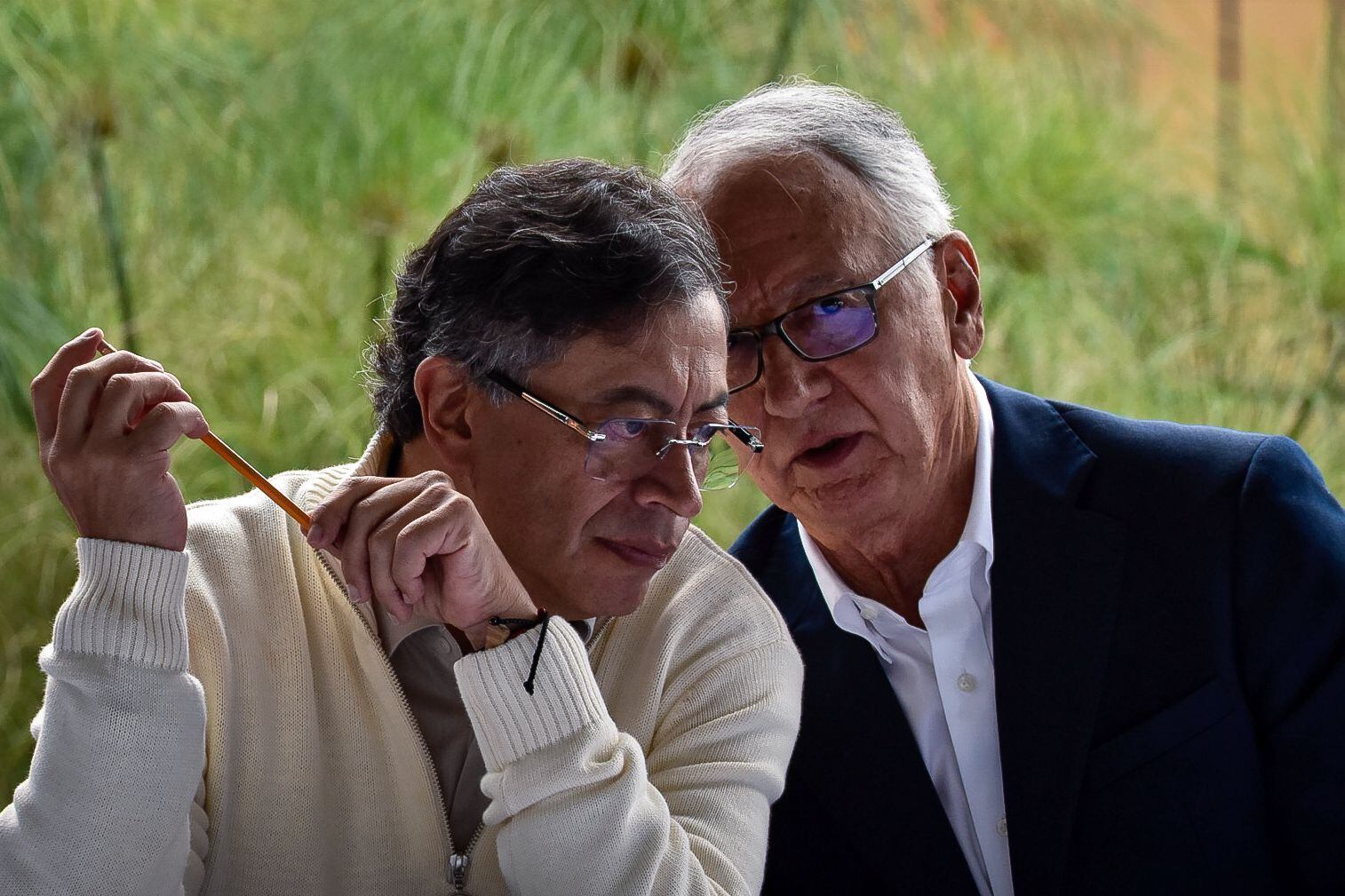 Presidente Gustavo Petro, el alcalde de Bogotá Carlos Fernando Galán