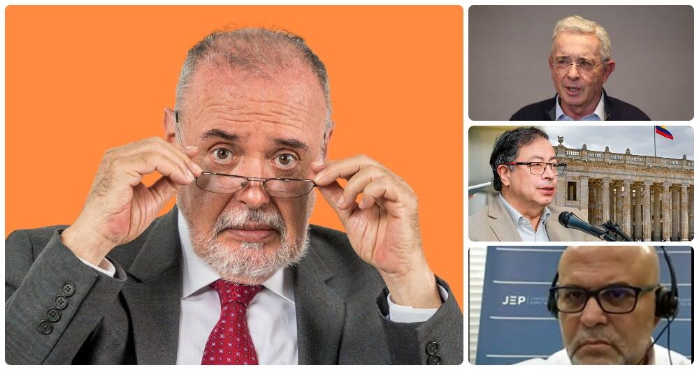 Gilberto Tobón, Álvaro Uribe, Gustavo Petro y Salvatore Mancuso