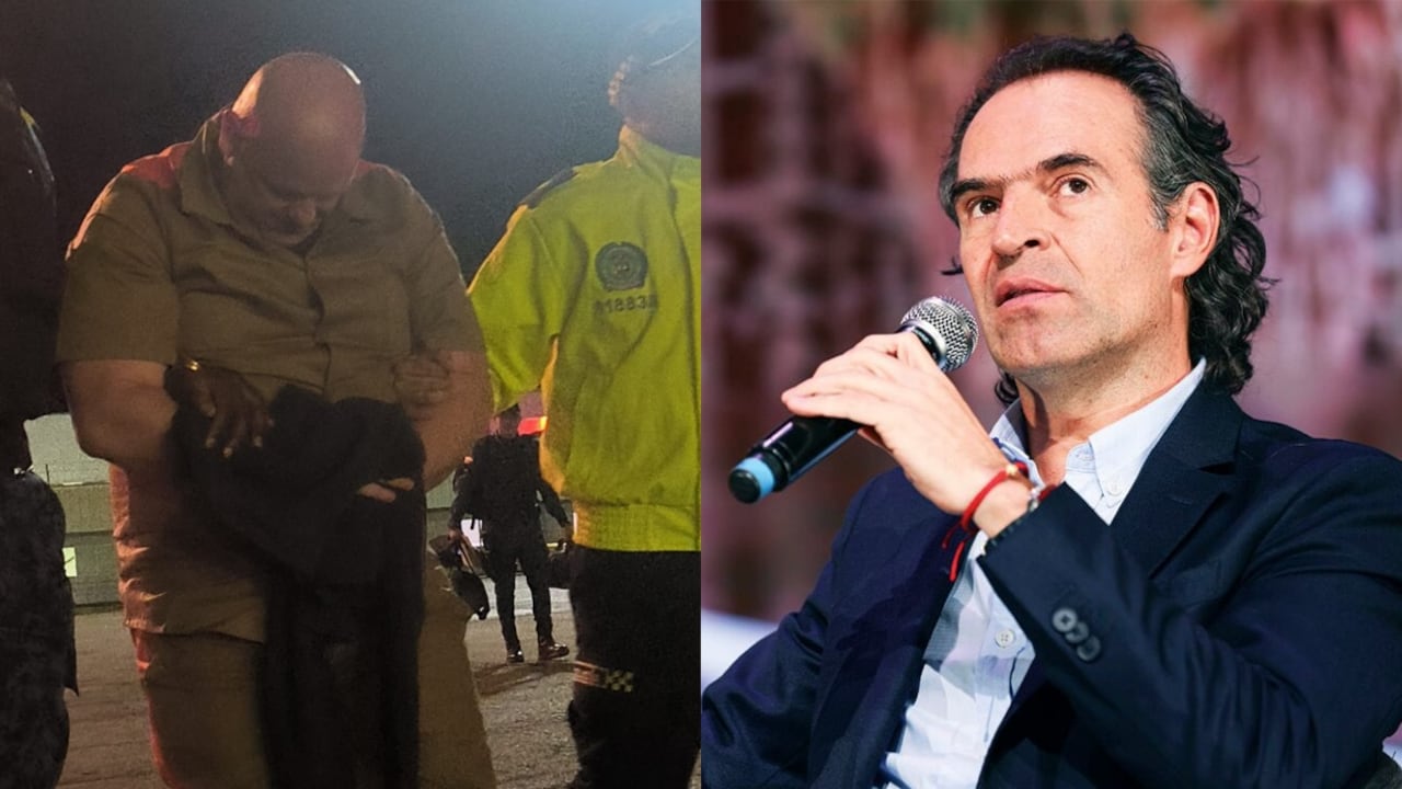 Miguel Quintero, hermano del exalcalde Daniel Quintero, y Fico Gutiérrez, alcalde de Medellín.